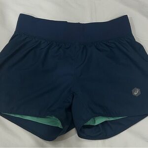 Asics Women's Dark Blue Athletic Shorts